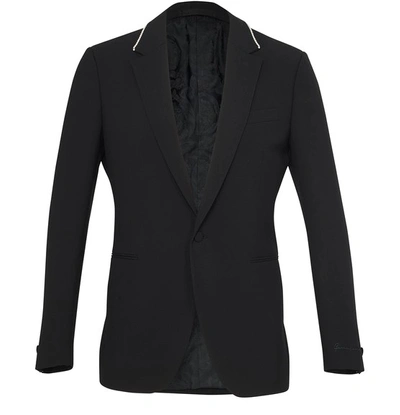 Versace Wool Blazer In Nero