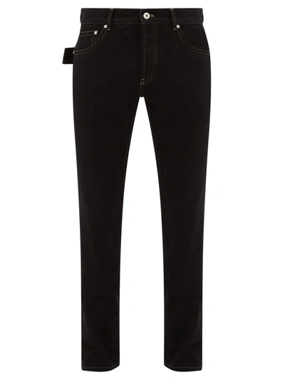 Bottega Veneta V-stitched Straight-leg Jeans In Black