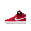 Nike Kids' Little Boys Court Borough Mid 2 Stay-put Closure Casual Sneakers From Finish Line In Red