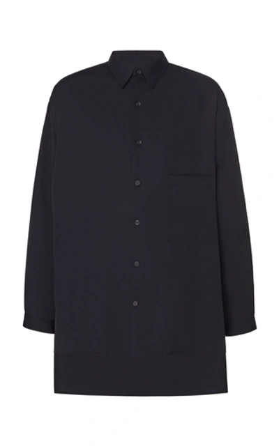 Yohji Yamamoto Difference Wool Shirt In Black