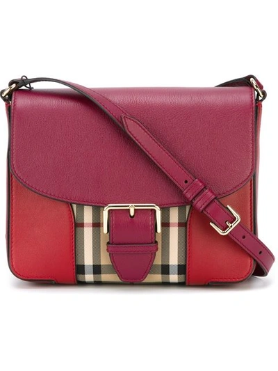 Burberry Horseferry Check Crossbody Bag in Pink