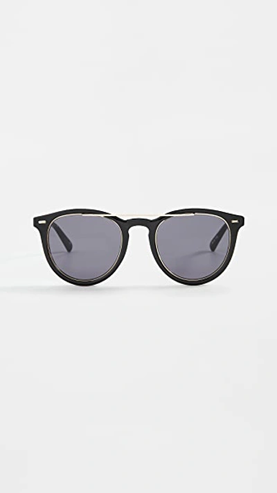 Le Specs Fire Starter Claw Sunglasses In Black Smoke