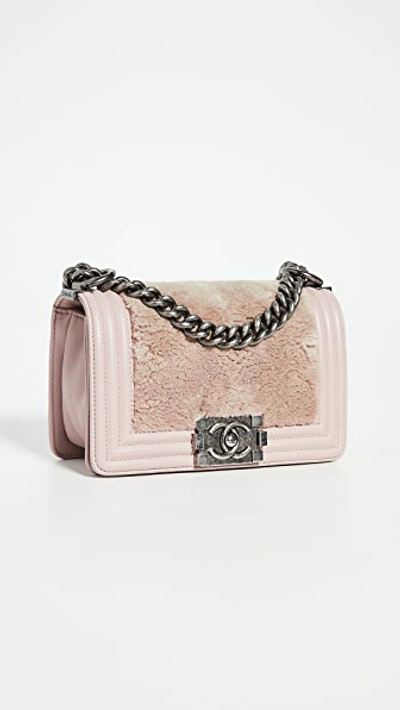 Pre-owned Chanel Lady Lapin Boy Small Bag In Pink