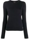 Theory Regal Long Sleeve Knit Top In Blue