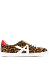 Aquazzura Leopard Print Sneakers In Brown