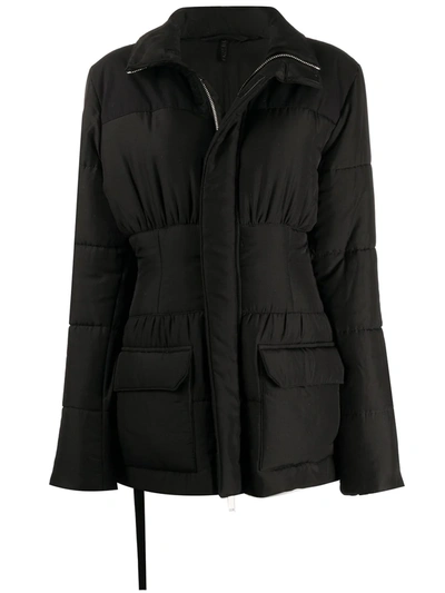 Ben Taverniti Unravel Project Panelled Puffer Jacket In Black