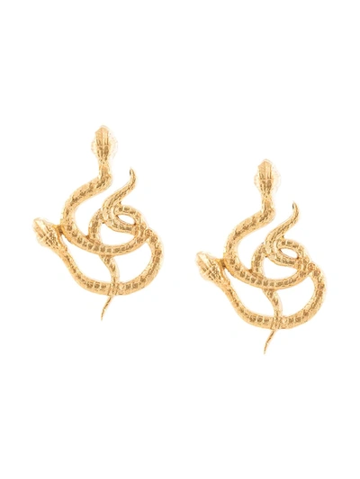 Natia X Lako Twisted Snakes Earrings In Gold
