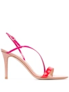 Gianvito Rossi Manhattan 105mm Colour-block Sandals In Pink