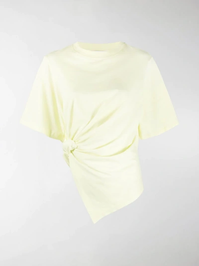 See By Chloé Drapy Asymmetric Hem T-shirt In Green