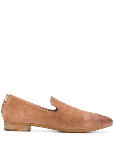 Marsèll Pointed Low Heel Loafers In Brown