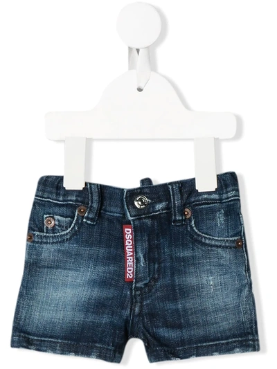 Dsquared2 Babies' Kids Denim Shorts With A Living Effect