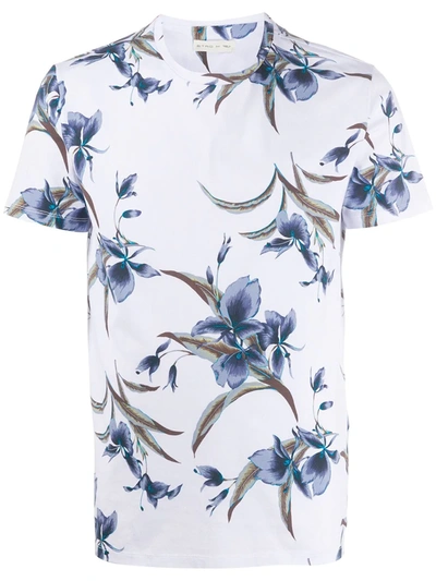 Etro Floral Print T-shirt In White