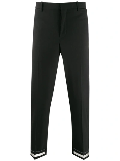 Neil Barrett Tailored Cropped Trousers In Black