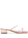 Mara & Mine Inez Open-toe Sandals In Pink