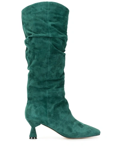 Mara & Mine Willow Knee-length Boots In Green