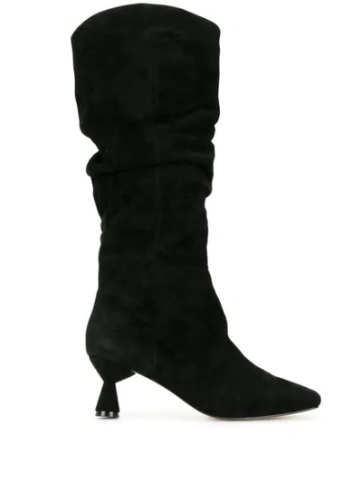 Mara & Mine Willow Knee-length Boots In Black