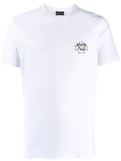 Emporio Armani Logo Detail T-shirt In White