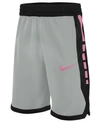 Nike Kids' Dry Elite Basketball Shorts In Smoke Grey/black