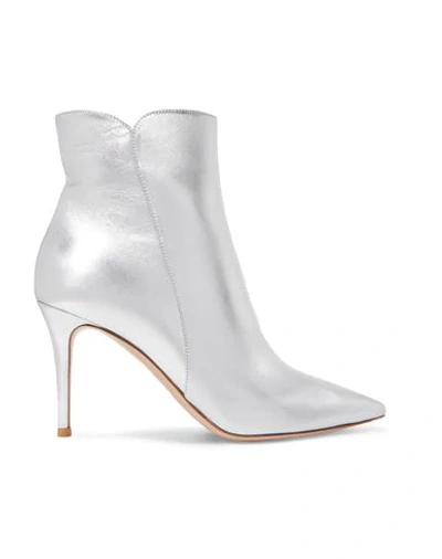 Gianvito Rossi Ankle Boots In Silver