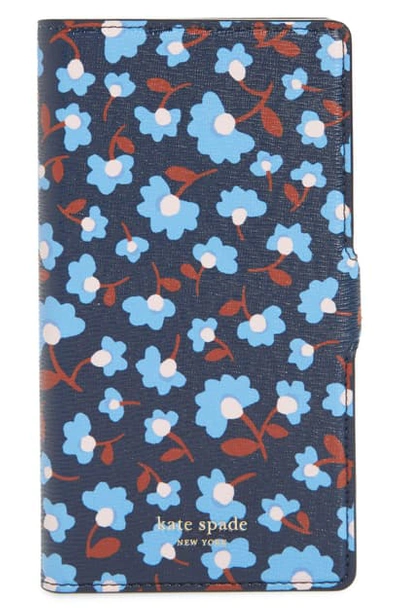 Kate Spade Silvia Party Floral Magnetic Wrap Iphone 11 Pro Folio In Blue Multi