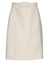 Gucci Knee Length Skirt In Ivory