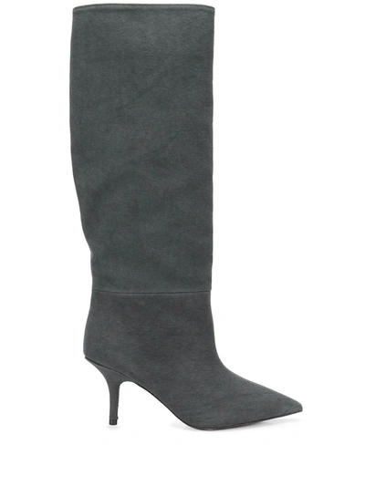 Yeezy 85 Knee High Boots In Grey