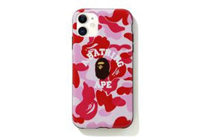 Pre-owned Bape  Abc Camo College Iphone 11 Case Pink