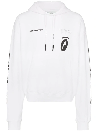 Pre-owned Off-white Splitted Arrows Hoodie White/black