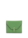 Valextra Iside Bi-fold Wallet In Green