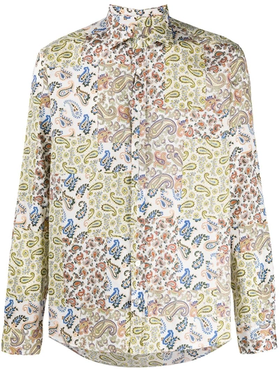 Etro Patchwork Paisley-print Shirt In Multicolor