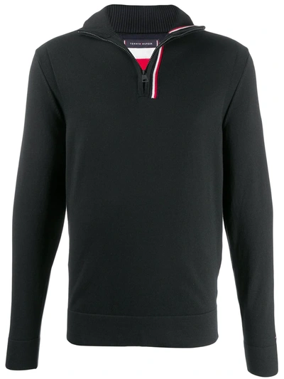 Tommy Hilfiger Tri-stripe Jumper In Black