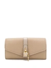 Chloé Aby Long Wallet In Neutrals