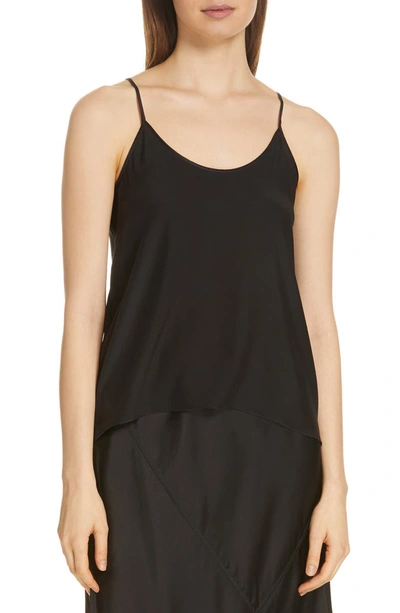 Atm Anthony Thomas Melillo Silk Charmeuse Camisole Top In Black