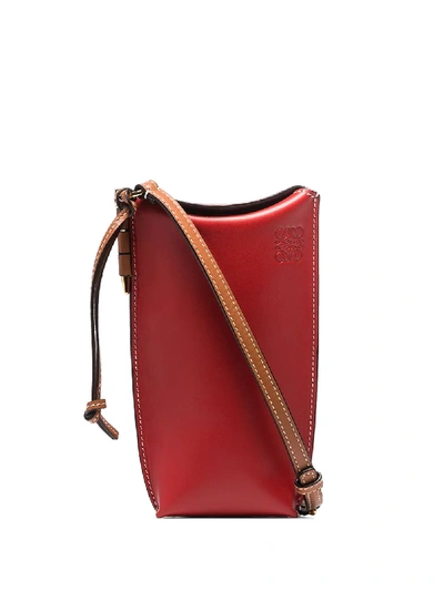 Loewe Gate Crossbody Mini Bag In Red