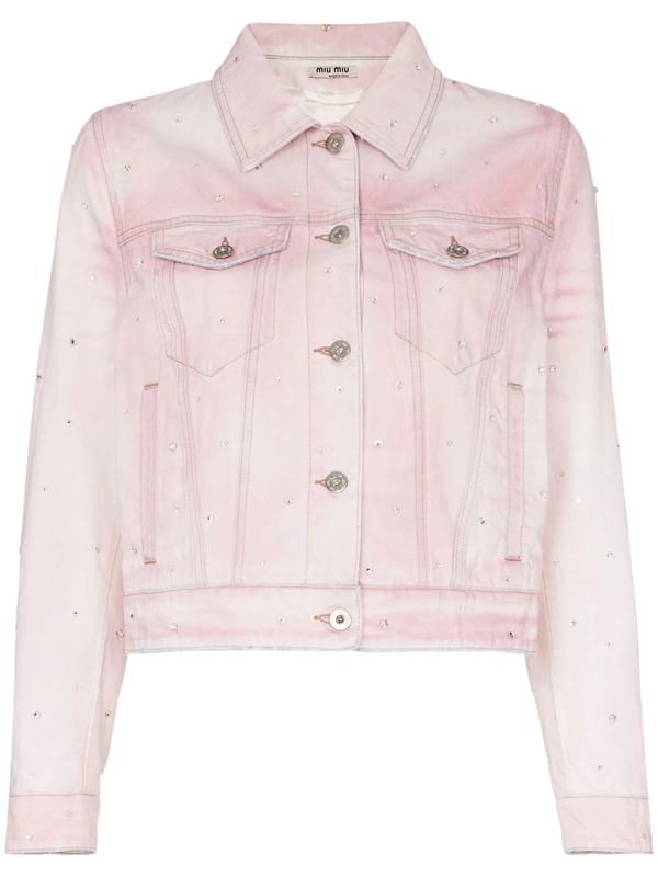か*読様 miumiu white denim jacket ［M］ か*読様 miumiu white denim jacket ［M］（Denim jackets