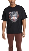 Kenzo Classic Tiger Short Sleeve T-shirt In Black