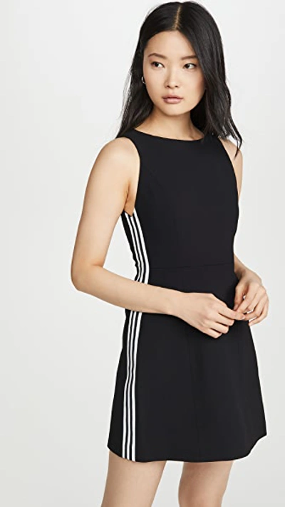 Alice And Olivia Alice + Olivia Lindsey Structured Dress In Black White