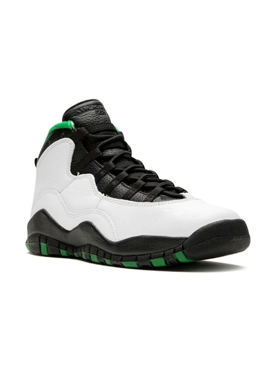 Jordan Kids' Air  10 Retro "seattle" Sneakers In White