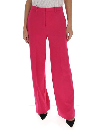Theory Wide Pants In Fuchsia