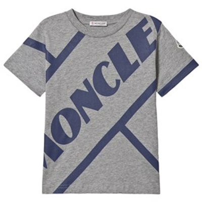 Moncler Kids T-shirt For Boys In Grey