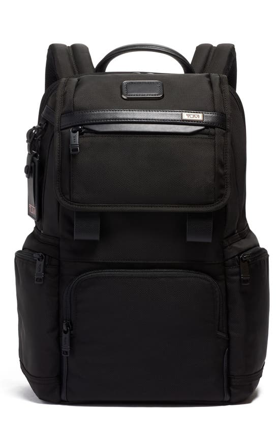 Tumi Alpha 3 Flap Backpack In Black | ModeSens