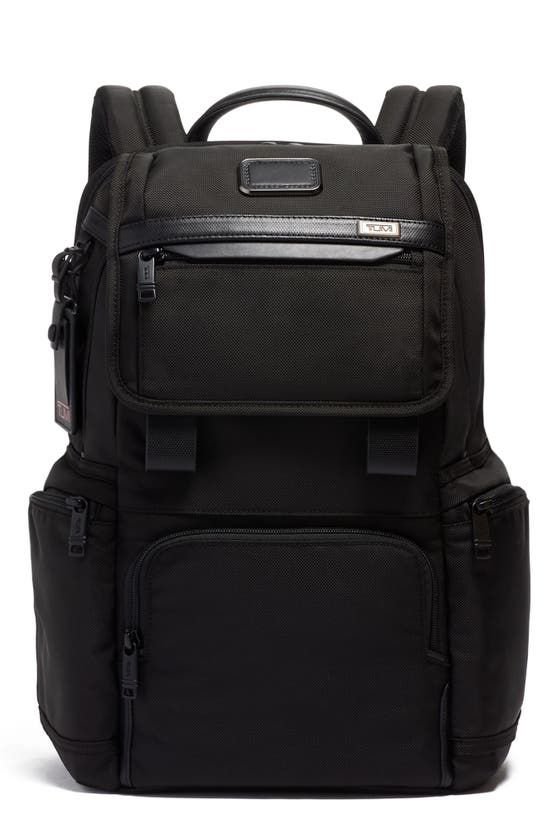 Tumi Alpha 3 Flap Backpack In Black ModeSens