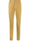 Dondup Gaubert Slim-fit Trousers In Yellow