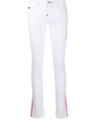 Philipp Plein Neon Rock Skinny Jeans In White