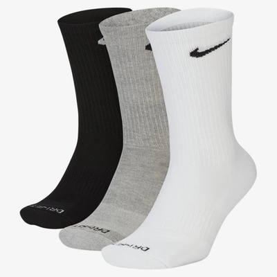 Nike Everyday Plus Cushion Training Crew Socks (3 Pairs) In Multi-color