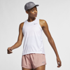 Nike Miler Racer Tank Top In White
