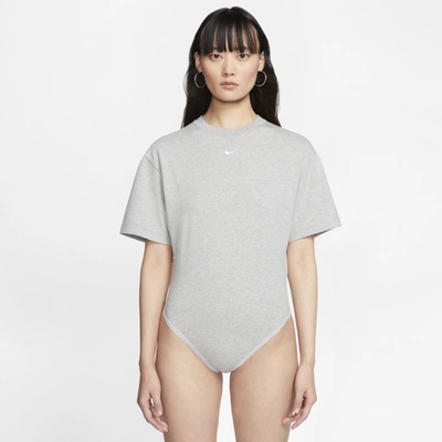 Nike Sportswear Essential Women's Short-sleeve Bodysuit In Grey | ModeSens