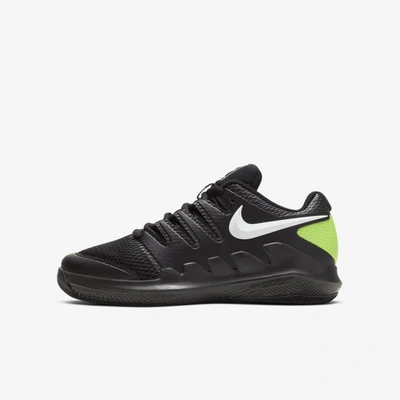 Nike Court Jr. Vapor X Little/big Kids' Tennis Shoe (black) - Clearance Sale In Black,volt,white
