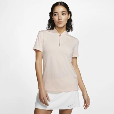 Nike Dri-fit Womens Golf Polo In Cream