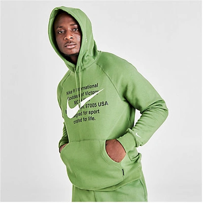 Nike Sportswear Swoosh Men's Pullover Hoodie In Green